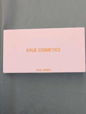 Kylie Cosmetics Pink Eyeshadow Palette with Gold Logo
